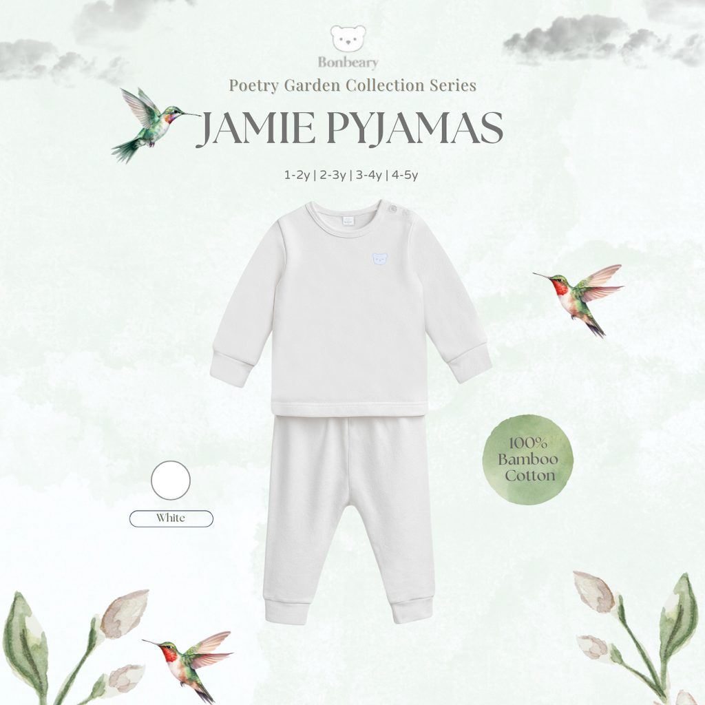 BONBEARY Jamie Pyjamas Bamboo Set 1-5yrs (Children's Pajamas Children's Sleepwear/ Children's Sleepwear Set)