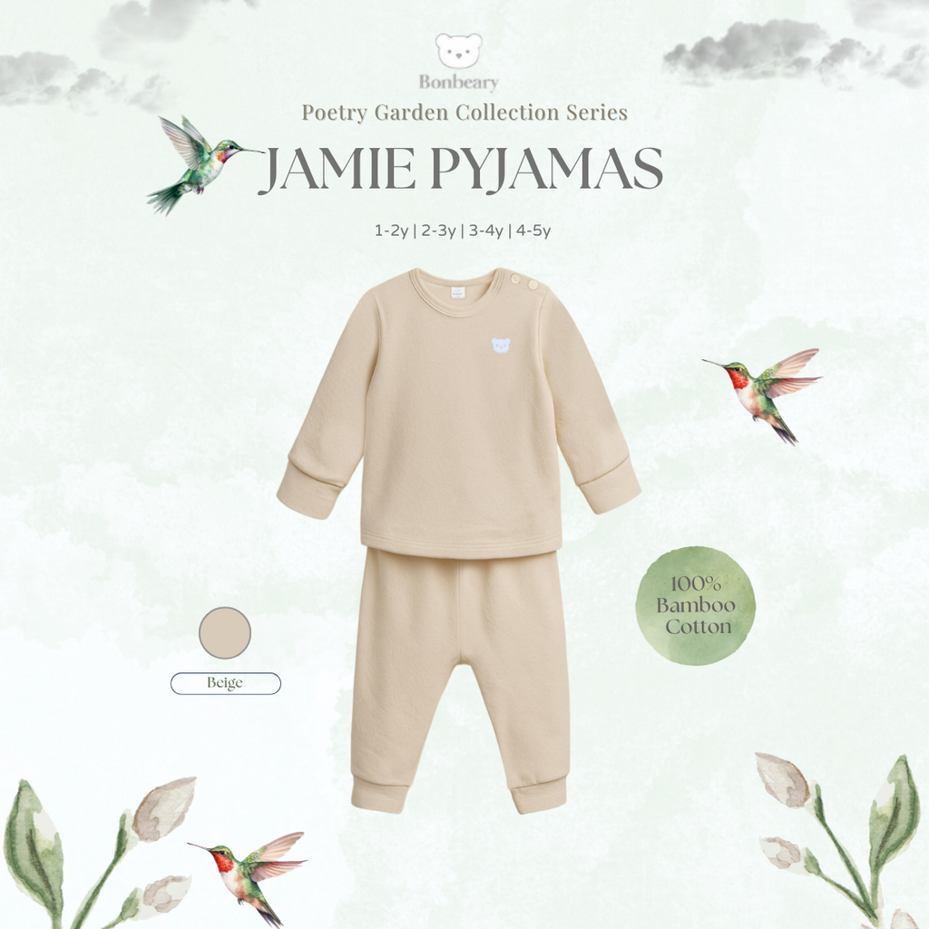 Jamie Pyjamas in Beige