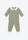 Blair Collar Pyjamas Two-Tone in Olive