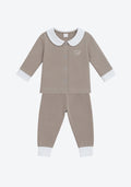 Blair Collar Pyjamas Two-Tone in Taupe