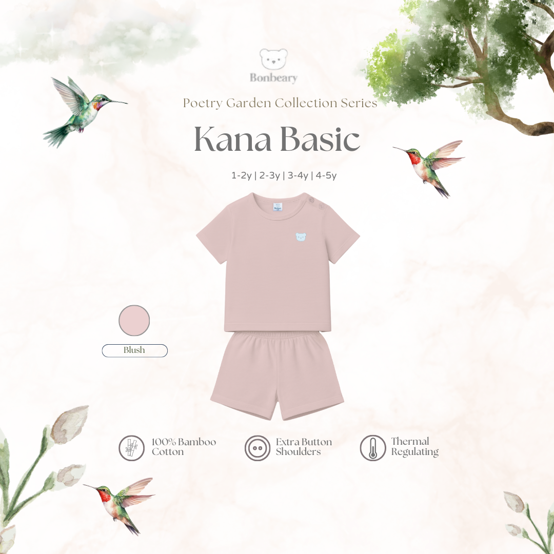 BONBEARY Kana Basic Bamboo Cotton Set 1-6yrs (Children's Clothing Children's Clothing Set/ Children's Clothing Set)