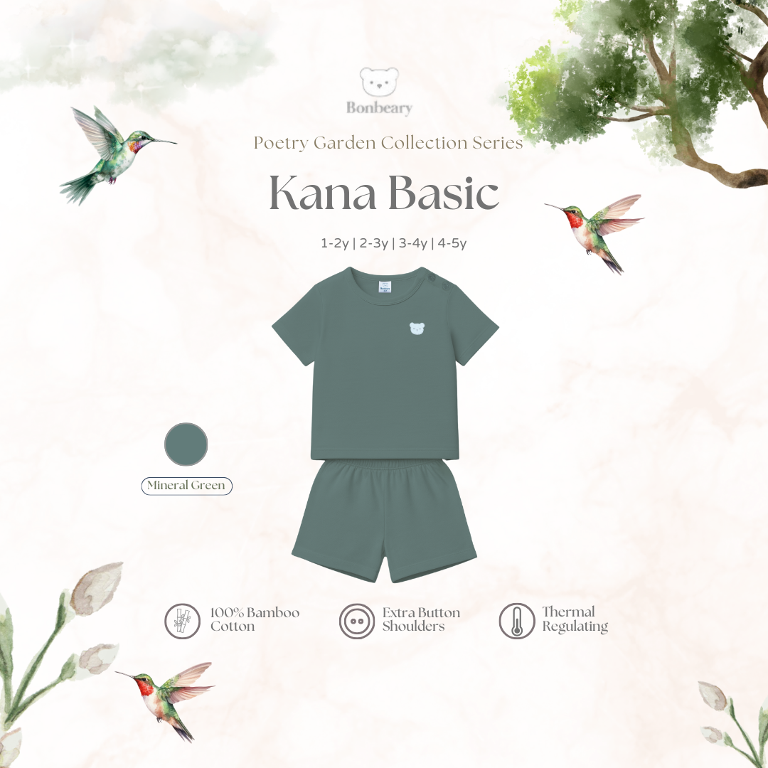 BONBEARY Kana Basic Bamboo Cotton Set 1-6yrs (Children's Clothing Children's Clothing Set/ Children's Clothing Set)