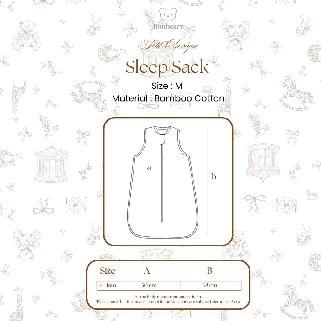 BONBEARY Bamboo Cotton Sleep Sack Newborn Toddler/ 0-3 years Instant Baby Swaddle/ Sleeping Sack/ Sleep Walker