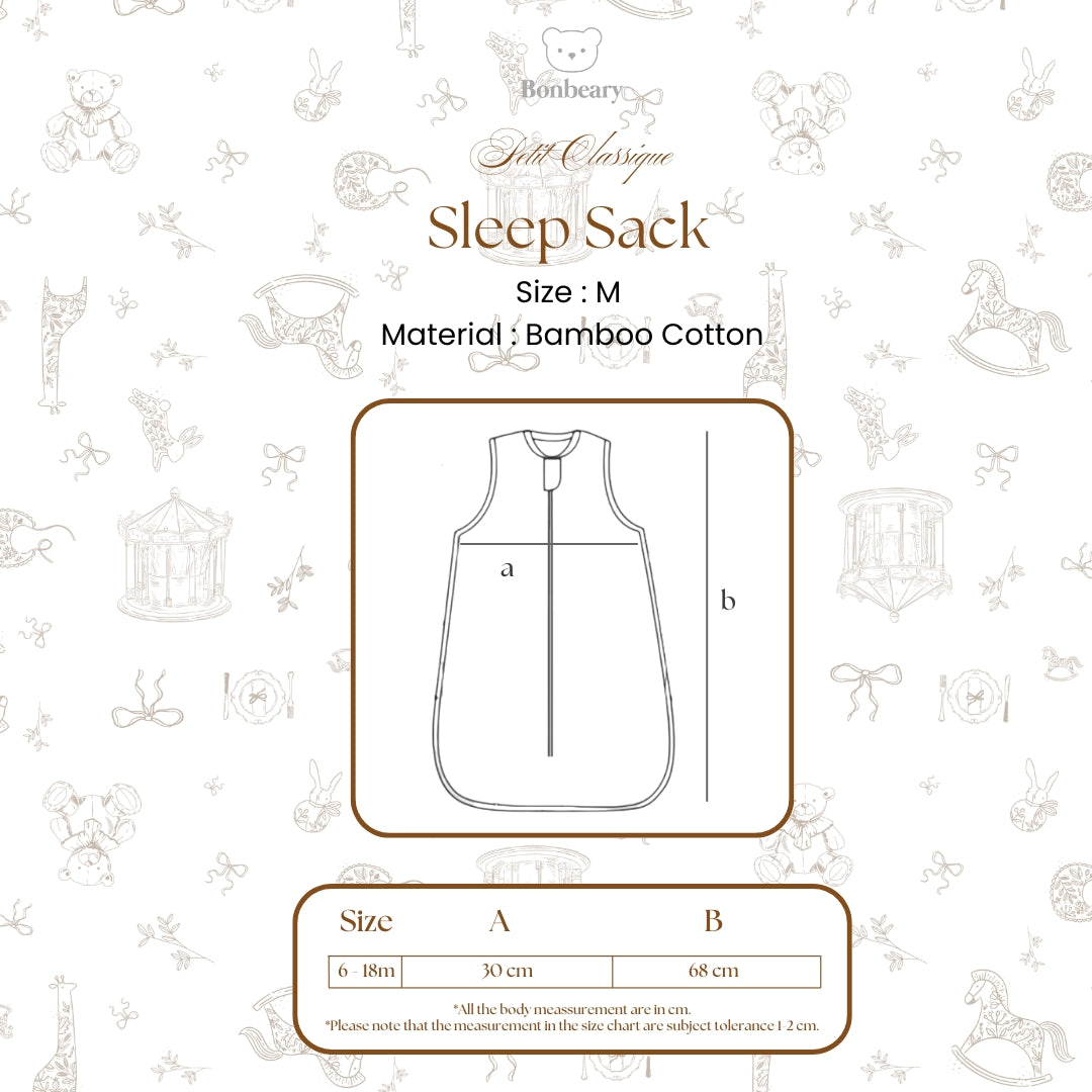BONBEARY Bamboo Cotton Sleep Sack Newborn Toddler/ 0-3 years Instant Baby Swaddle/ Sleeping Sack/ Sleep Walker
