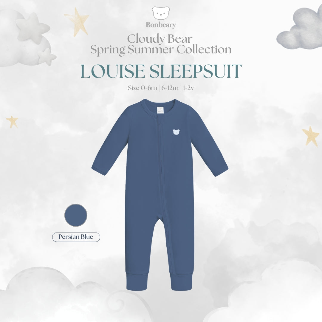 BONBEARY  Baby Sleepsuit Bamboo Cotton Louise (0–2Y) / Jumpsuit Baju Tidur Bayi Newborn Premium
