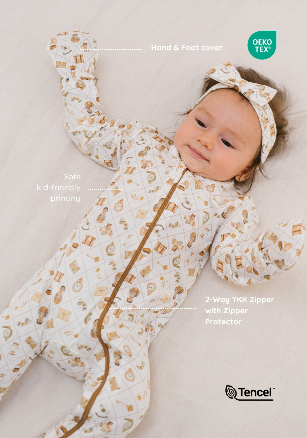 TENCEL™ Sleepsuit in Dreamy Voyage