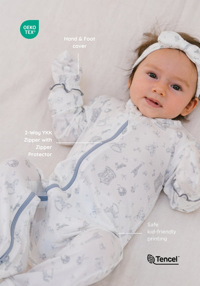 Tencel™ Sleepsuit in Vintage Toys