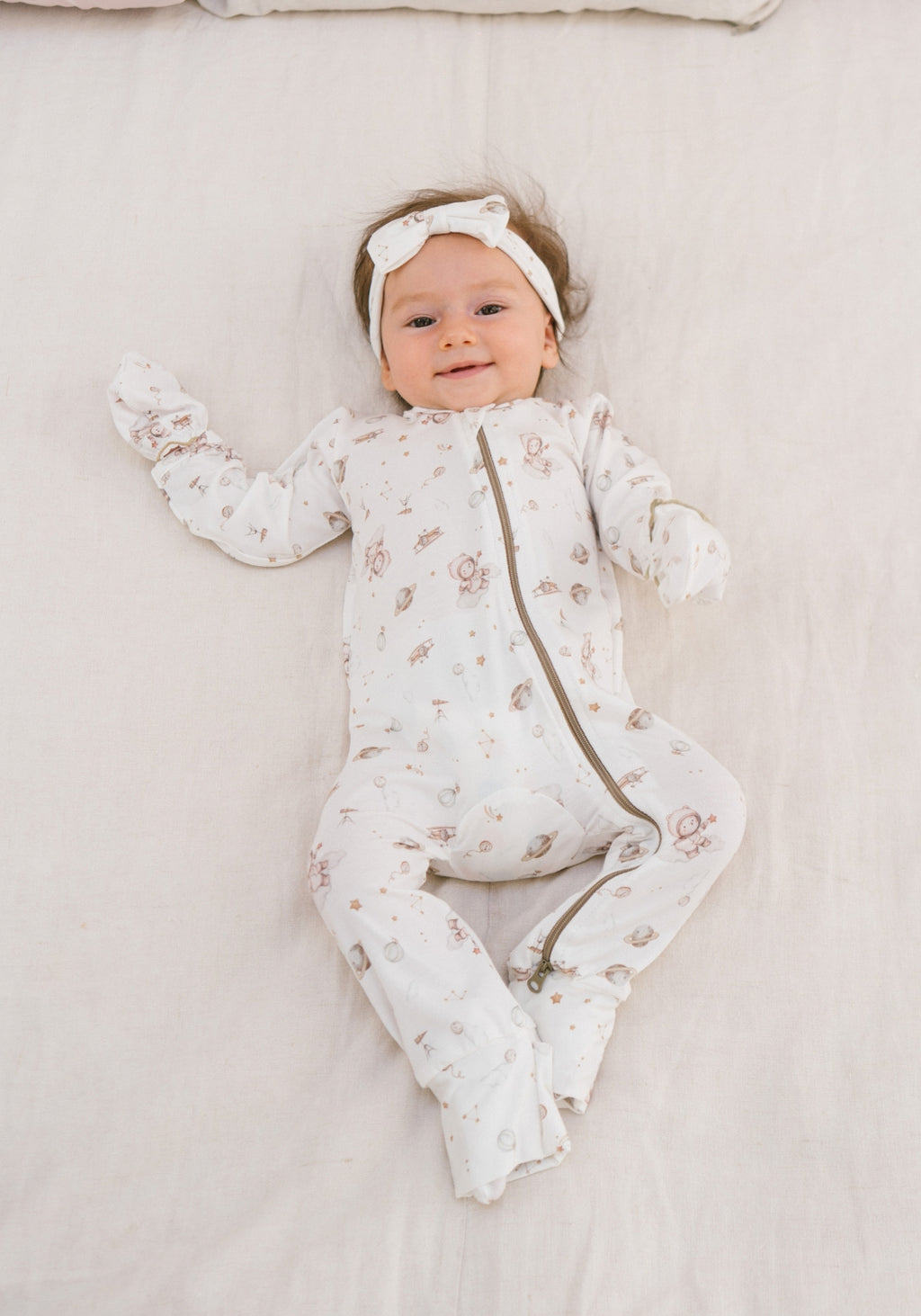 Tencel™ Sleepsuit in Little Astronaut