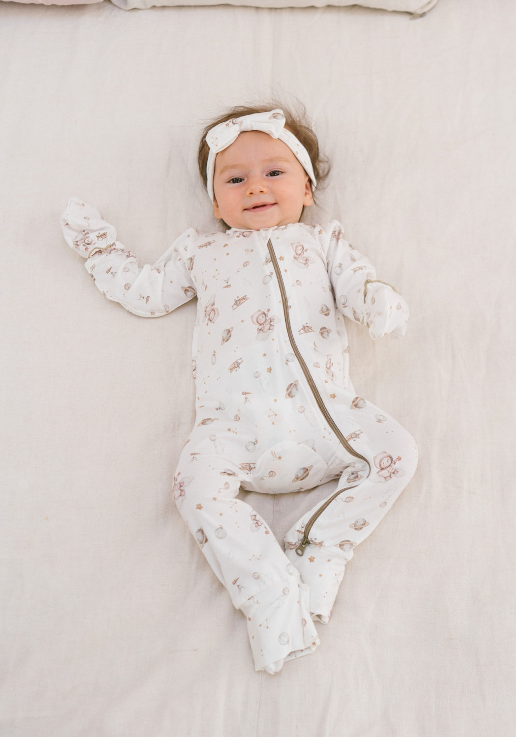 Tencel™ Sleepsuit in Little Astronaut