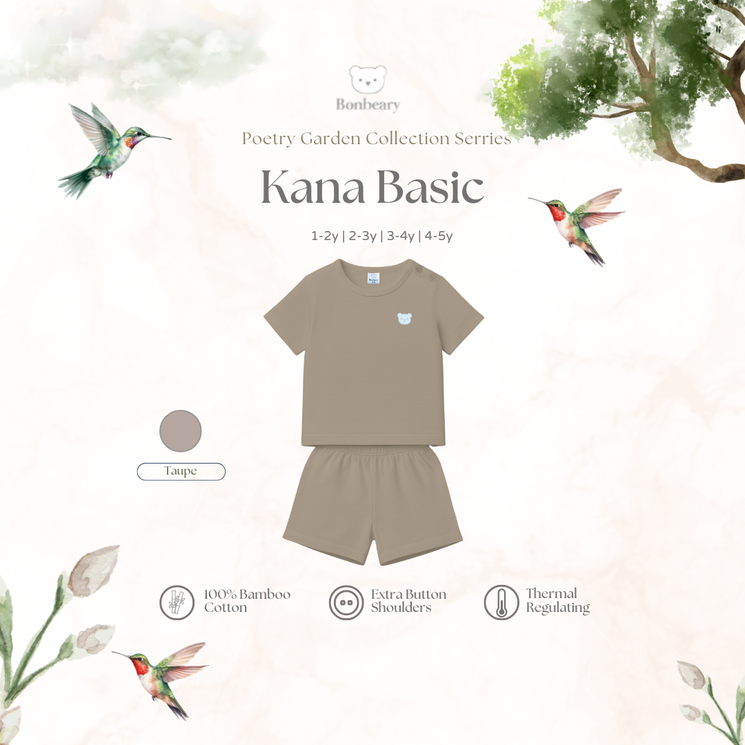 BONBEARY Kana Basic Bamboo Cotton Set 1-6yrs (Children's Clothing Children's Clothing Set/ Children's Clothing Set)