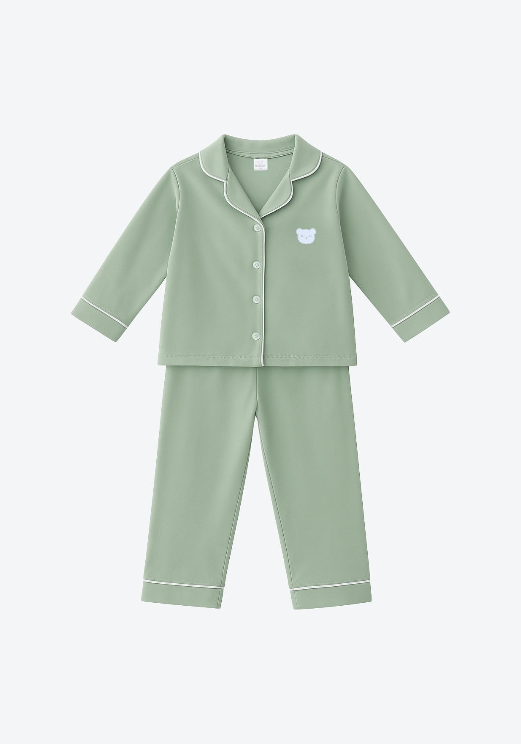 Kayla Button Pyjamas in Sage