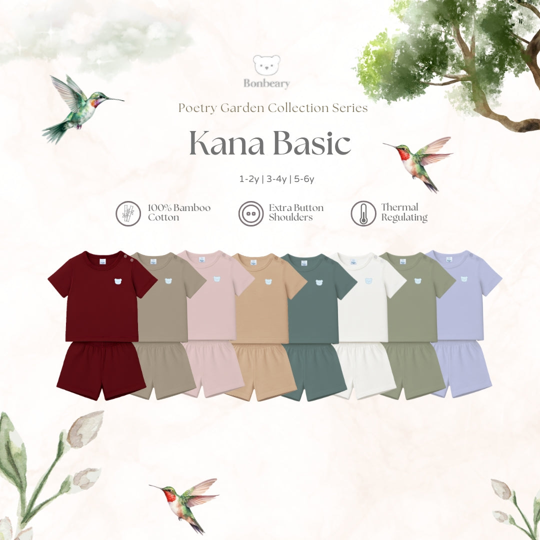 BONBEARY Kana Basic Bamboo Cotton Set 1-6yrs (Children's Clothing Children's Clothing Set/ Children's Clothing Set)