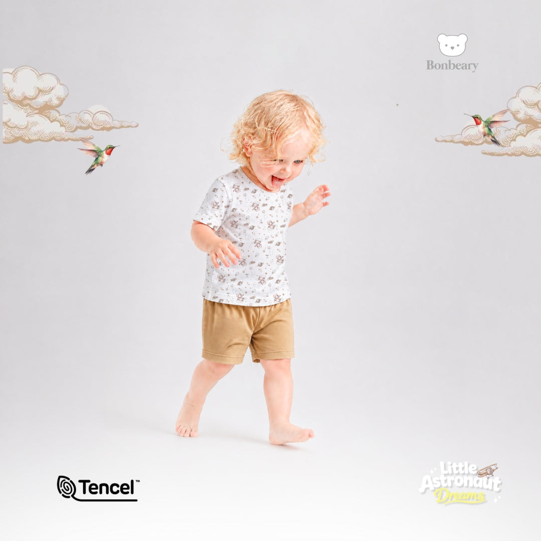 Bonbeary - Kids Pyjamas Basic TENCEL™ Collection 1-6Y -  Soft & Cooling Basic Wear / T-shirt Premium