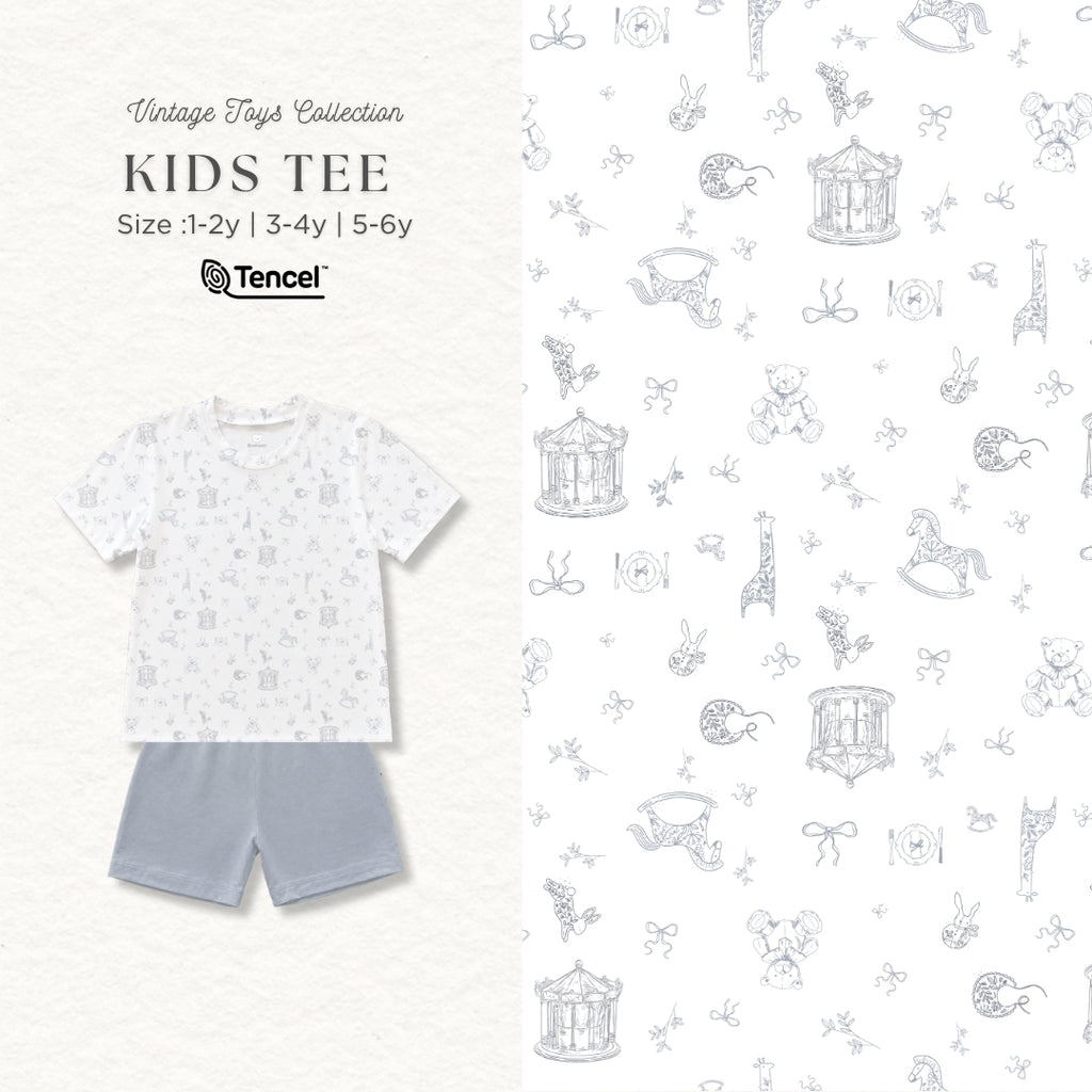 Bonbeary - Kids Pyjamas Basic TENCEL™ Collection 1-6Y -  Soft & Cooling Basic Wear / T-shirt Premium