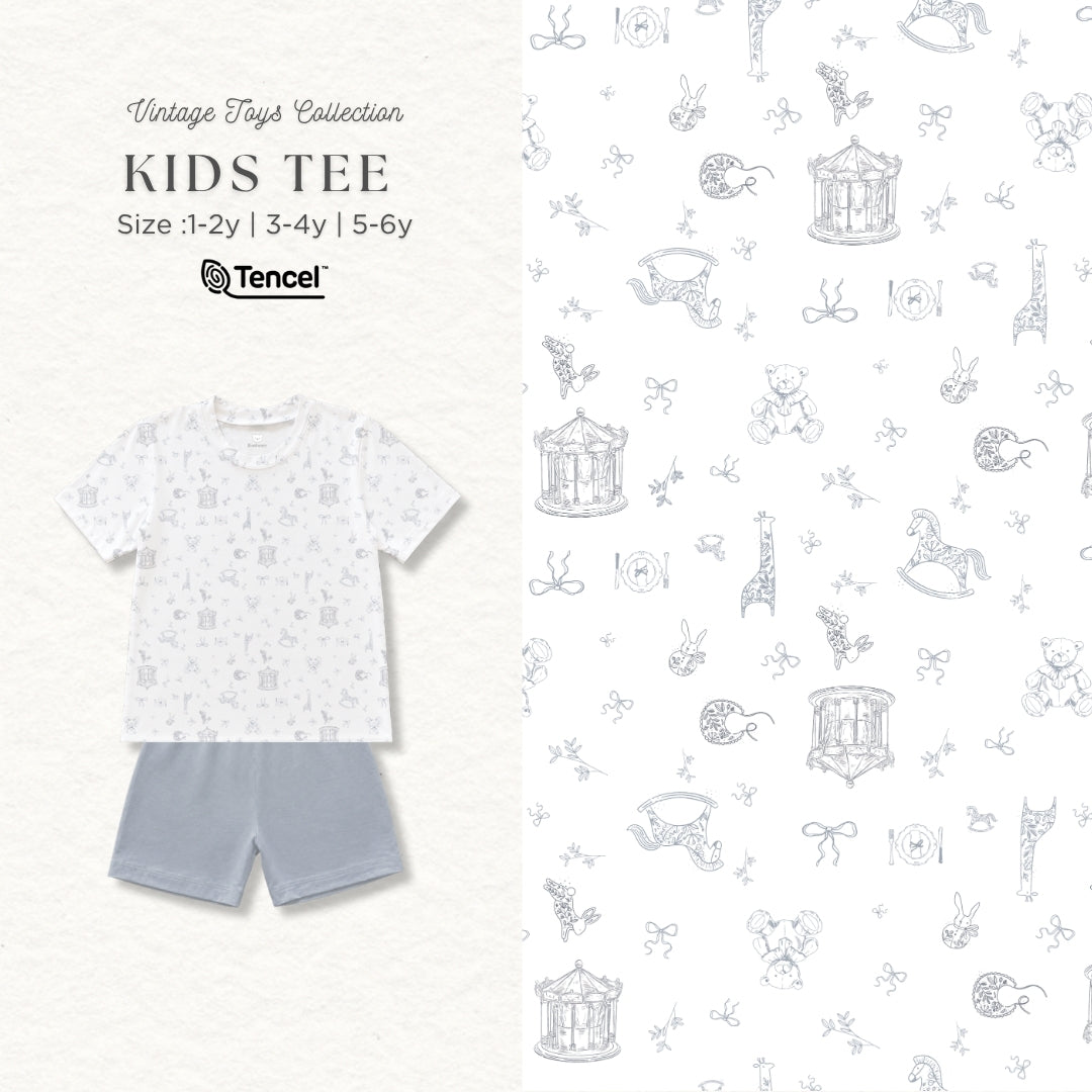 Bonbeary - Kids Pyjamas Basic TENCEL™ Collection 1-6Y -  Soft & Cooling Basic Wear / T-shirt Premium