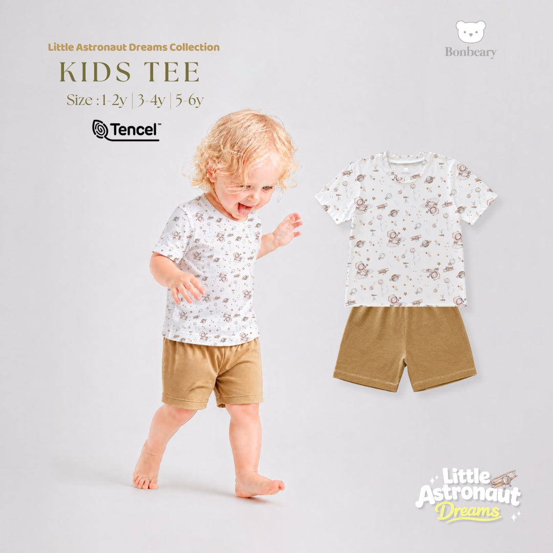 Bonbeary - Kids Pyjamas Basic TENCEL™ Collection 1-6Y -  Soft & Cooling Basic Wear / T-shirt Premium