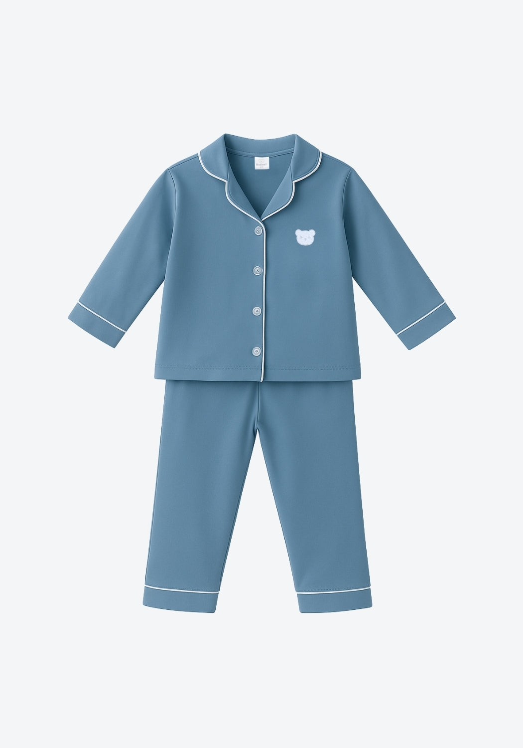 Kayla Button Pyjamas in Persian Blue