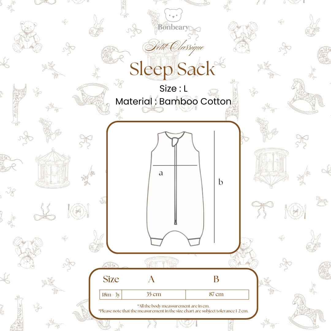 BONBEARY Bamboo Cotton Sleep Sack Newborn Toddler/ 0-3 years Instant Baby Swaddle/ Sleeping Sack/ Sleep Walker