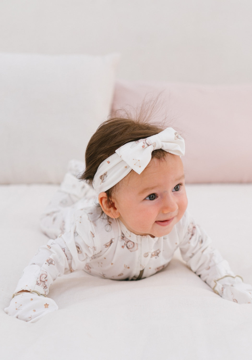 TENCEL™ Girl Bow in Little Astronaut