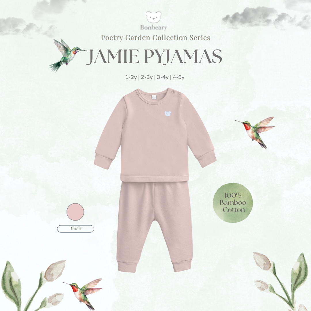 BONBEARY Jamie Pyjamas Bamboo Set 1-5yrs (Children's Pajamas Children's Sleepwear/ Children's Sleepwear Set)