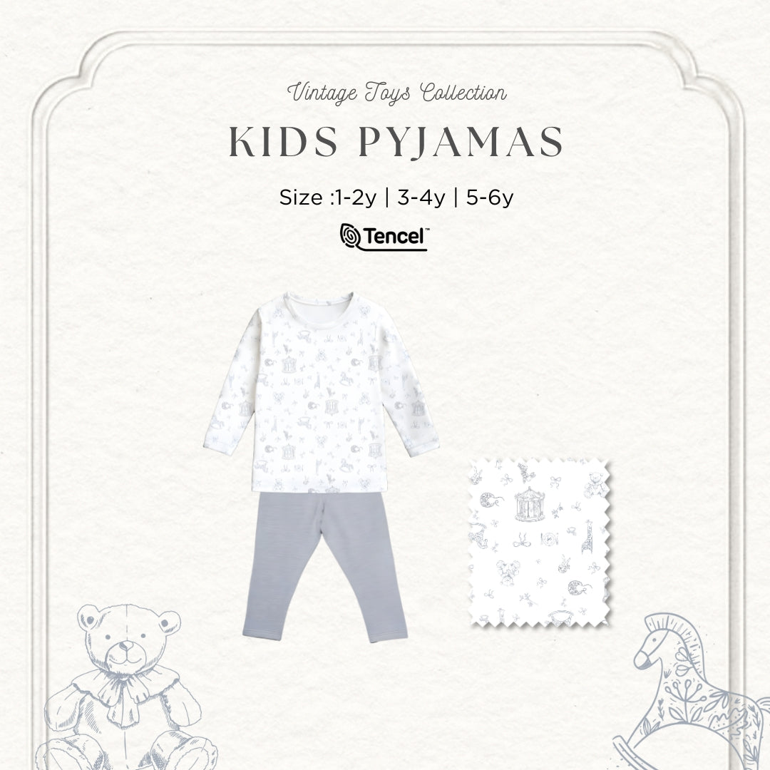 BONBEARY Kids Pyjamas TENCEL™ Collection (Children's Pajamas Children's Sleepwear/ Children's Sleepwear Set)