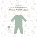 Arthur Polo Pyjamas in Sage