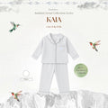 BONBEARY Kaia Bamboo Cotton Long Sleeve Button Pyjamas 1-5 years (Button Pajamas Bamboo Cotton Pajamas/ Baby Kids Sleepwear)