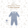 BONBEARY Bamboo Cotton Collar Pyjamas Twotone 1 - 6 years (Bamboo Cotton Children's Collar Pajamas Children's Sleepwear/ Children's Sleepwear Set 1 - 6 years) - Petit Classique Blair Pyjamas Twotone