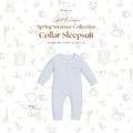 BONBEARY Bamboo Cotton Collar Sleepsuit 0 - 2 years ( Sleepsuit Jumpsuit Pajama/ Baby Sleepwear/ Children's Bamboo Cotton Sleepwear Set 0 - 2 years) - Petit Classic Cora Sleepsuit