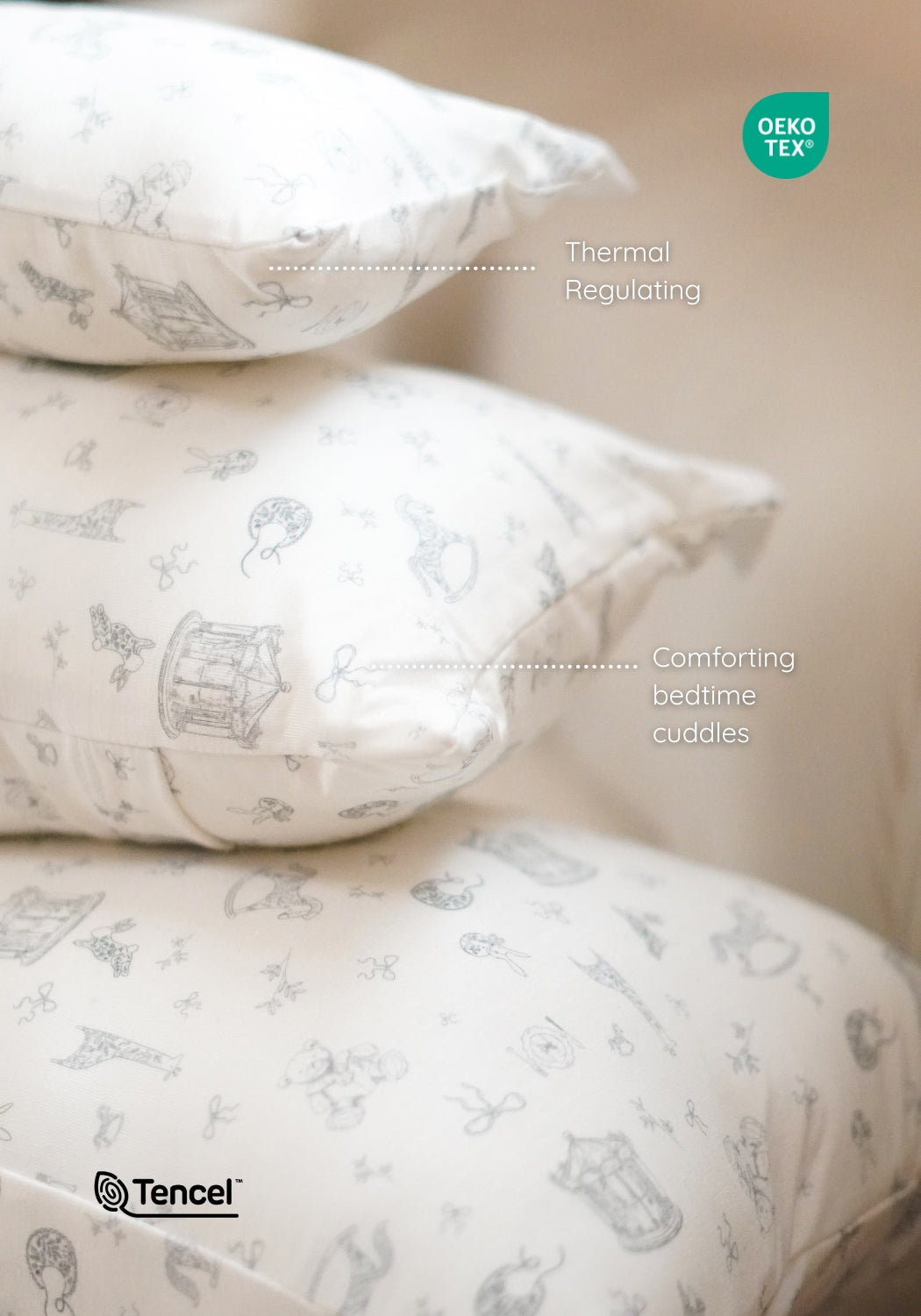 TENCEL™ Huggy Pillow in Vintage Toys