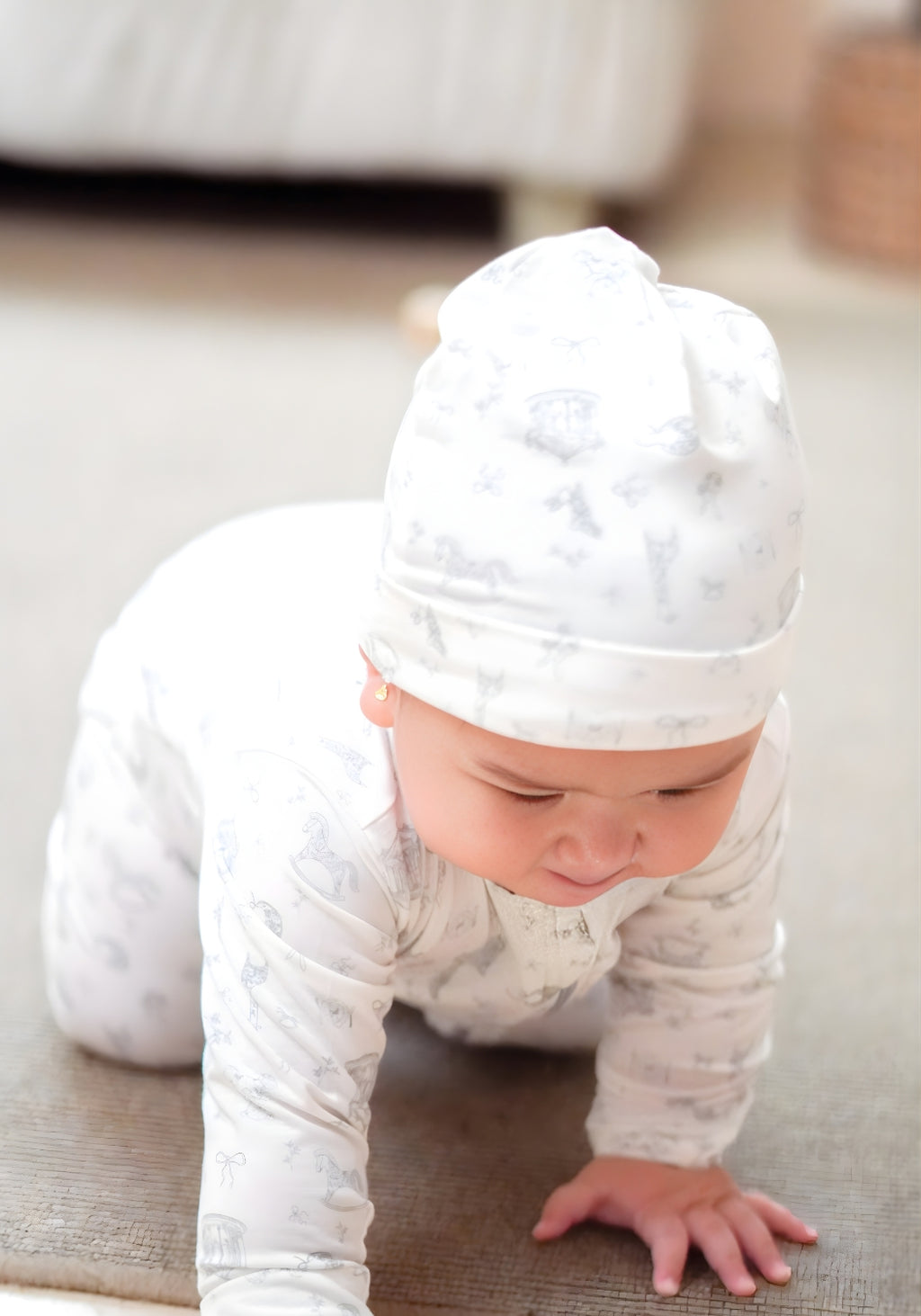 TENCEL™ Baby Hat in Vintage Toys