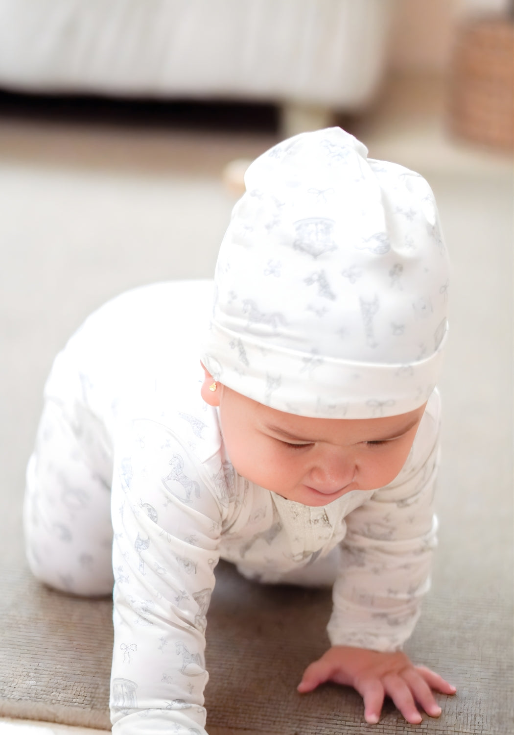 TENCEL™ Baby Hat in Vintage Toys