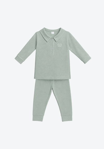 Arthur Polo Pyjamas in Sage