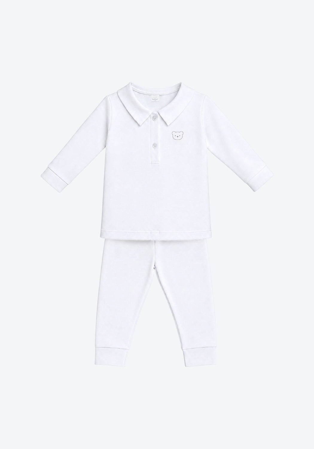 Arthur Polo Pyjamas in White