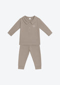 Arthur Polo Pyjamas in Taupe