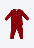 Arthur Polo Pyjamas in Royal Maroon