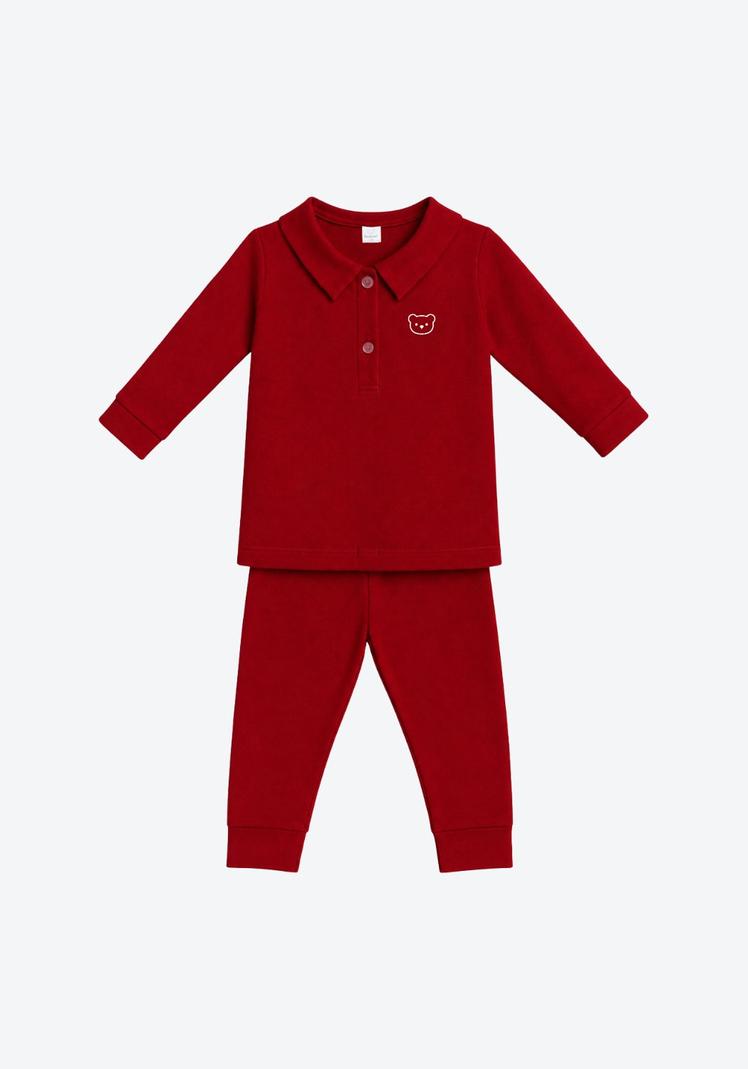 Arthur Polo Pyjamas in Royal Maroon