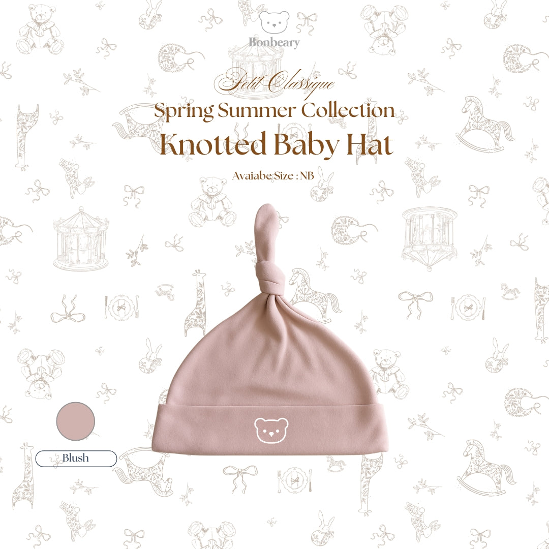 BONBEARY Bamboo Cotton Knotted Baby Hat Newborn