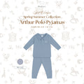 Arthur Polo Pyjamas in Sky Grey