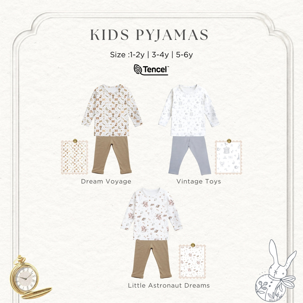 BONBEARY Kids Pyjamas TENCEL™ Collection (Children's Pajamas Children's Sleepwear/ Children's Sleepwear Set)