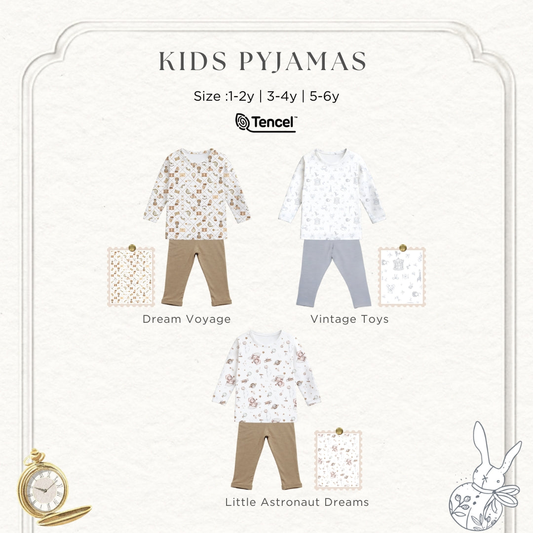 BONBEARY Kids Pyjamas TENCEL™ Collection (Children's Pajamas Children's Sleepwear/ Children's Sleepwear Set)
