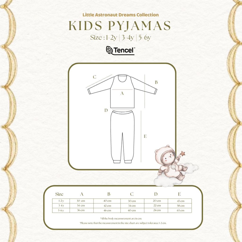 BONBEARY Kids Pyjamas TENCEL™ Collection (Children's Pajamas Children's Sleepwear/ Children's Sleepwear Set)