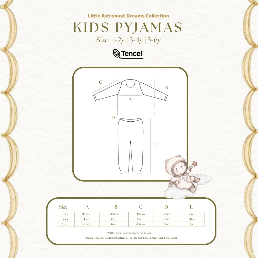BONBEARY Kids Pyjamas TENCEL™ Collection (Children's Pajamas Children's Sleepwear/ Children's Sleepwear Set)