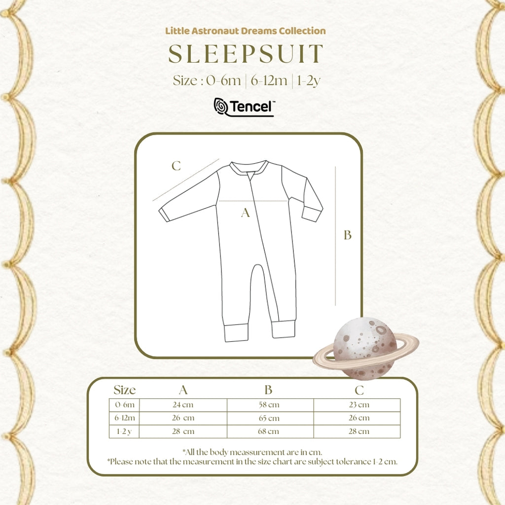 Bonbeary - Sleepsuit TENCEL™ Collection - Sleepsuit Pyjamas/ Baby Sleepwear Children's Sleepwear Set/ 0-2 Years