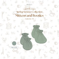 BONBEARY Bamboo Cotton Mittens Booties Newborn (Baby Gloves)