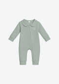 Cora Collar Sleepsuit in Sage