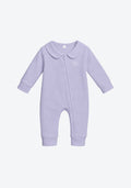 Cora Collar Sleepsuit in Sky Grey