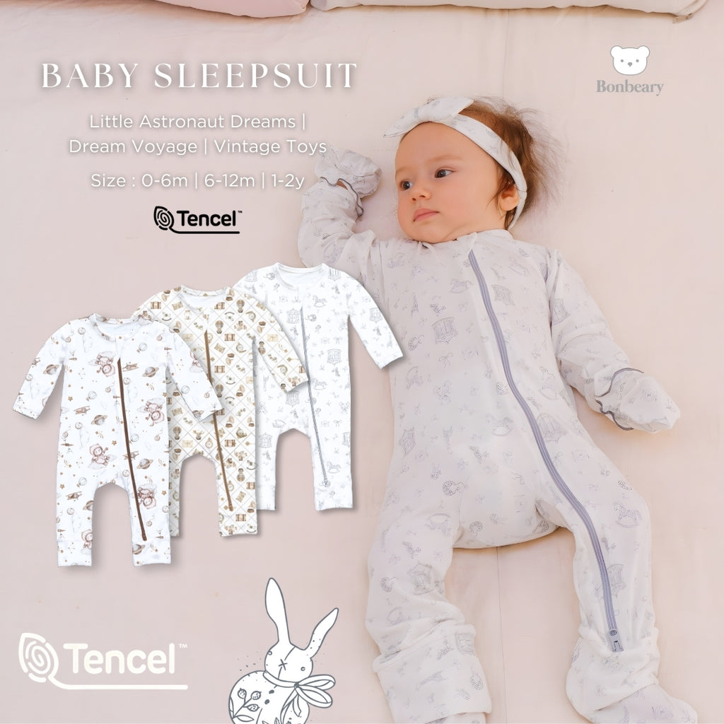 Bonbeary - Sleepsuit TENCEL™ Collection - Sleepsuit Pyjamas/ Baby Sleepwear Children's Sleepwear Set/ 0-2 Years