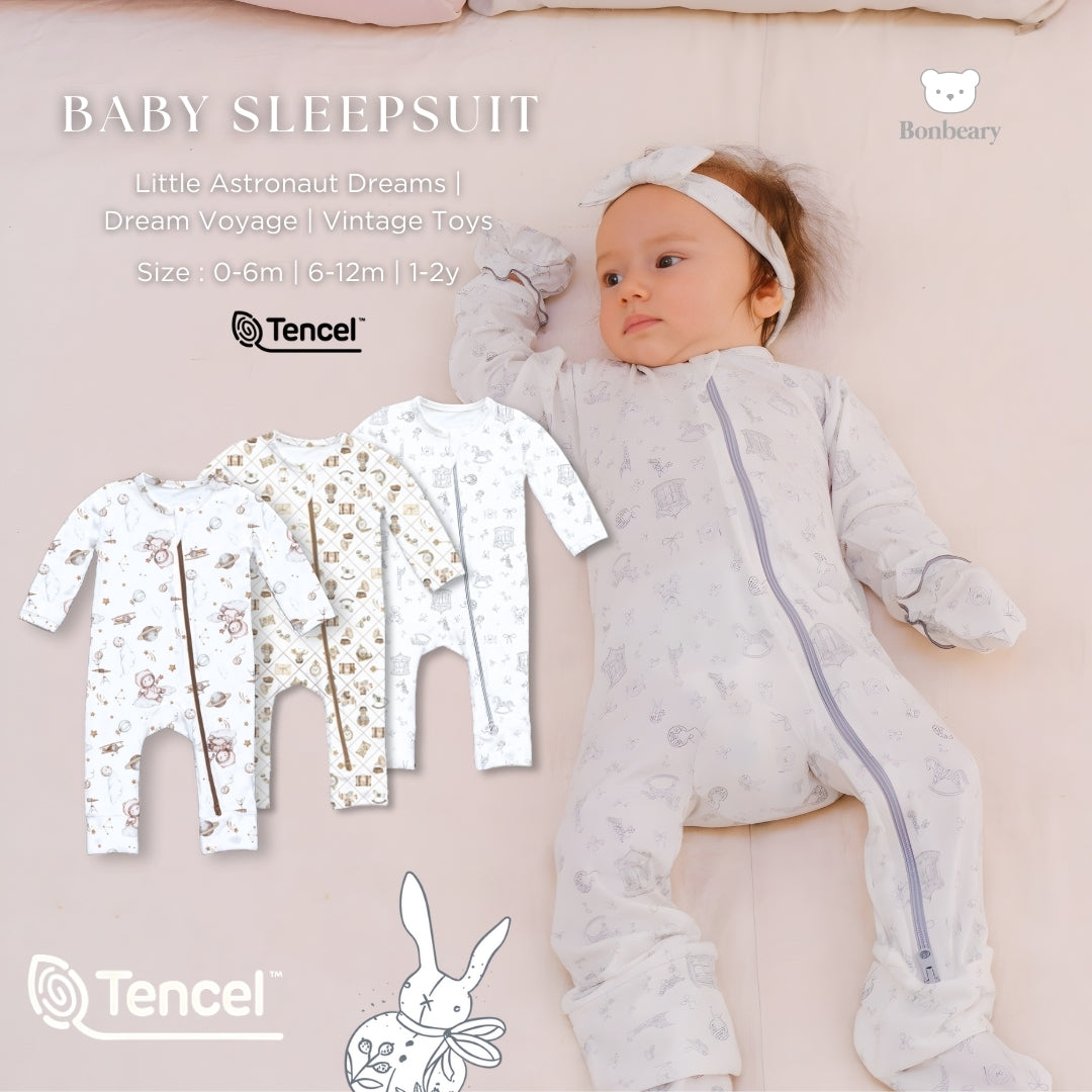 Bonbeary - Sleepsuit TENCEL™ Collection - Sleepsuit Pyjamas/ Baby Sleepwear Children's Sleepwear Set/ 0-2 Years