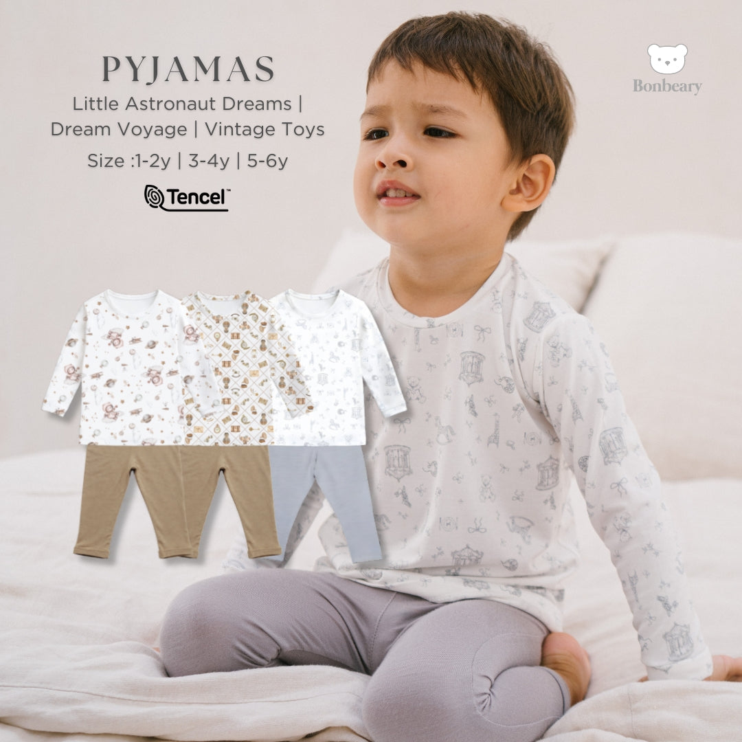 BONBEARY Kids Pyjamas TENCEL™ Collection (Children's Pajamas Children's Sleepwear/ Children's Sleepwear Set)